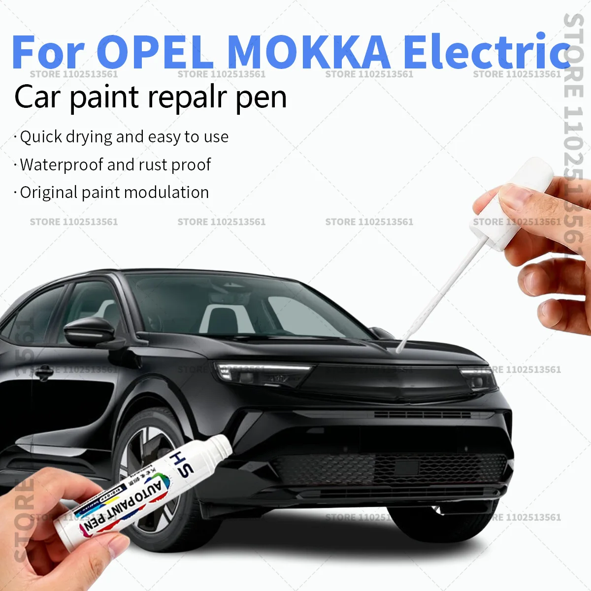 For OPEL MOKKA Electric Black Automotive Touch Up Paint Pen Car Paint Scratch Remover Quick Dry Repair Brush for Vehicle Paint
For OPEL MOKKA Electric Black Automotive Touch Up Paint Pen Car Paint Scratch Remover Quick Dry Repair Brush for Vehicle Paint