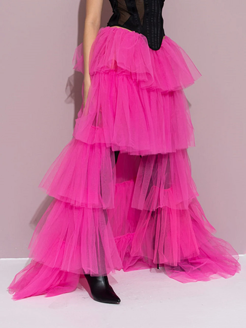 Modphy Fashionable Tiered Tulle Maxi Skirt For Women 2025 New Elegant High Street High Waist Mesh Irregular Long Skirt Female
Modphy Fashionable Tiered Tulle Maxi Skirt For Women 2025 New Elegant High Street High Waist Mesh Irregular Long Skirt Female