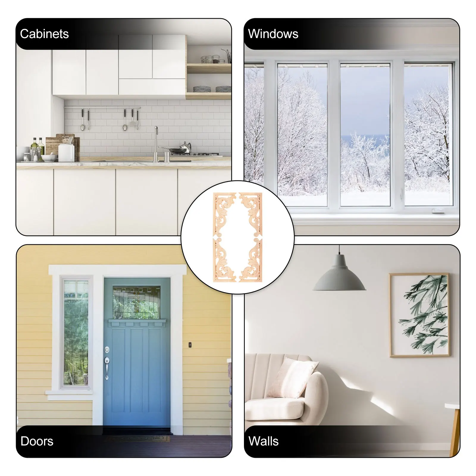 4Pcs Solid Wood Inlay Carved Corner Decor Unpainted 13x7cm DIY European Style Wall Door Cabinet Applique Wood Onlay
4Pcs Solid Wood Inlay Carved Corner Decor Unpainted 13x7cm DIY European Style Wall Door Cabinet Applique Wood Onlay