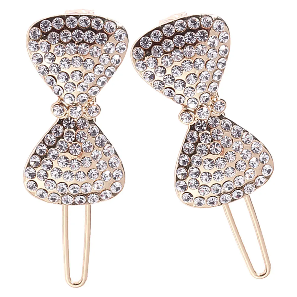 2 Pcs Sparkly Bow Clips for Women Girls Hair Accessories Alloy Rhinestone Decorative Side Barrettes Thick Hair
2 Pcs Sparkly Bow Clips for Women Girls Hair Accessories Alloy Rhinestone Decorative Side Barrettes Thick Hair