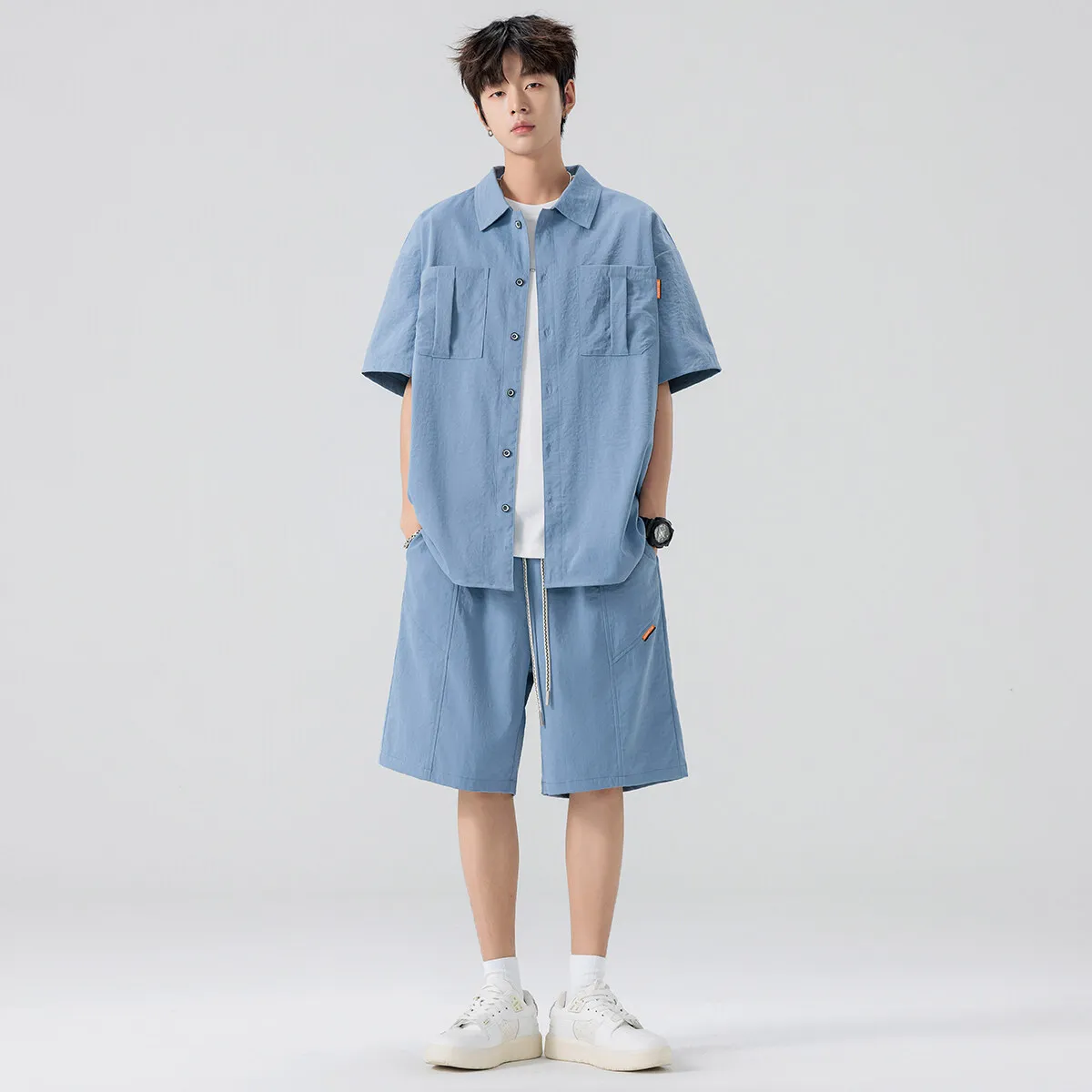 Large Size 8XL Summer Men's Fashion Set Shirt+shorts Cotton Sportswear Men's Casual Set Spring Men's Fashion Shorts Shirts
Large Size 8XL Summer Men's Fashion Set Shirt+shorts Cotton Sportswear Men's Casual Set Spring Men's Fashion Shorts Shirts