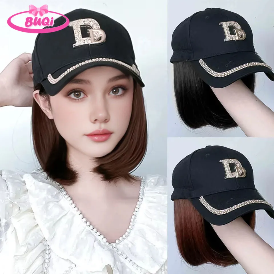 Hat wigs Cap with Hair Hat Wig Blonde Straight Hair Extensions Synthetic Hair Women Daily Party High Temperature
Hat wigs Cap with Hair Hat Wig Blonde Straight Hair Extensions Synthetic Hair Women Daily Party High Temperature