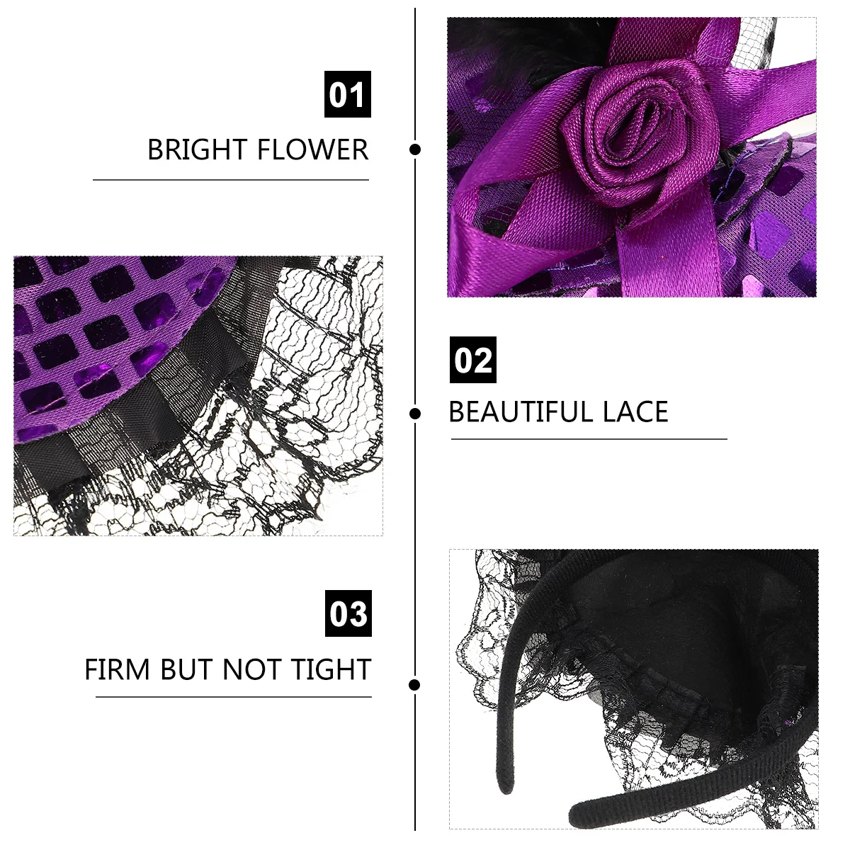 2Pcs Halloween Witch Hat Sequins Hair Headdress Durable Long-Lasting Creative Costume Accessory Party Headband
2Pcs Halloween Witch Hat Sequins Hair Headdress Durable Long-Lasting Creative Costume Accessory Party Headband