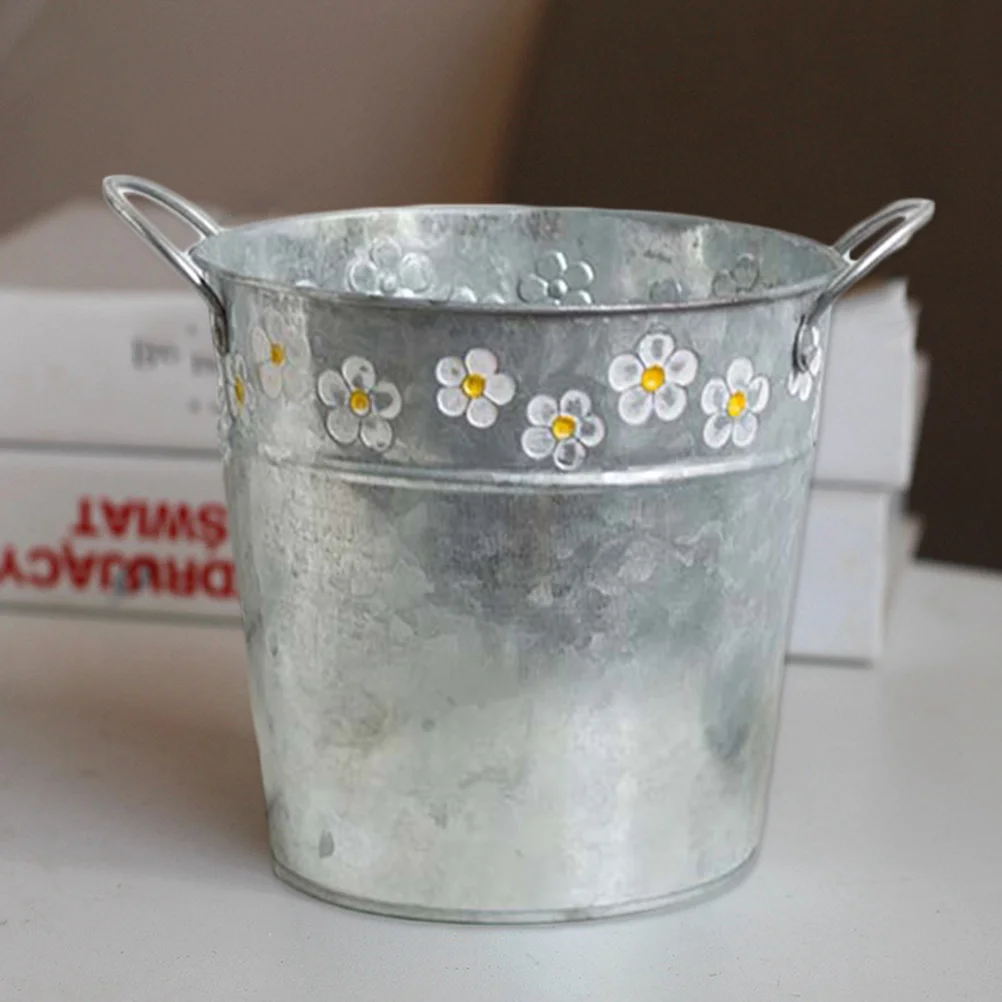 Vintage Home Decor Flower Pot Decoration Vase Gardening Bonsai Iron Flowerpot Plantor Bucket
Vintage Home Decor Flower Pot Decoration Vase Gardening Bonsai Iron Flowerpot Plantor Bucket