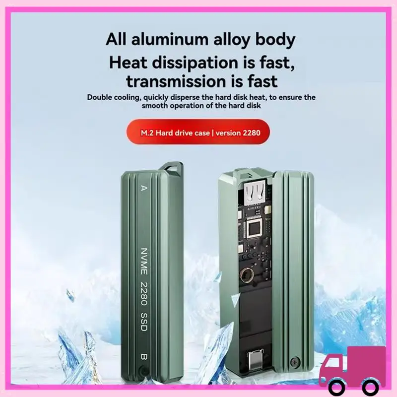 Compact M.2 NVME SSD Case External Enclosure USB3.1 10Gbps NVME Hard Drive Case Adapter Box Supports 2280
Compact M.2 NVME SSD Case External Enclosure USB3.1 10Gbps NVME Hard Drive Case Adapter Box Supports 2280