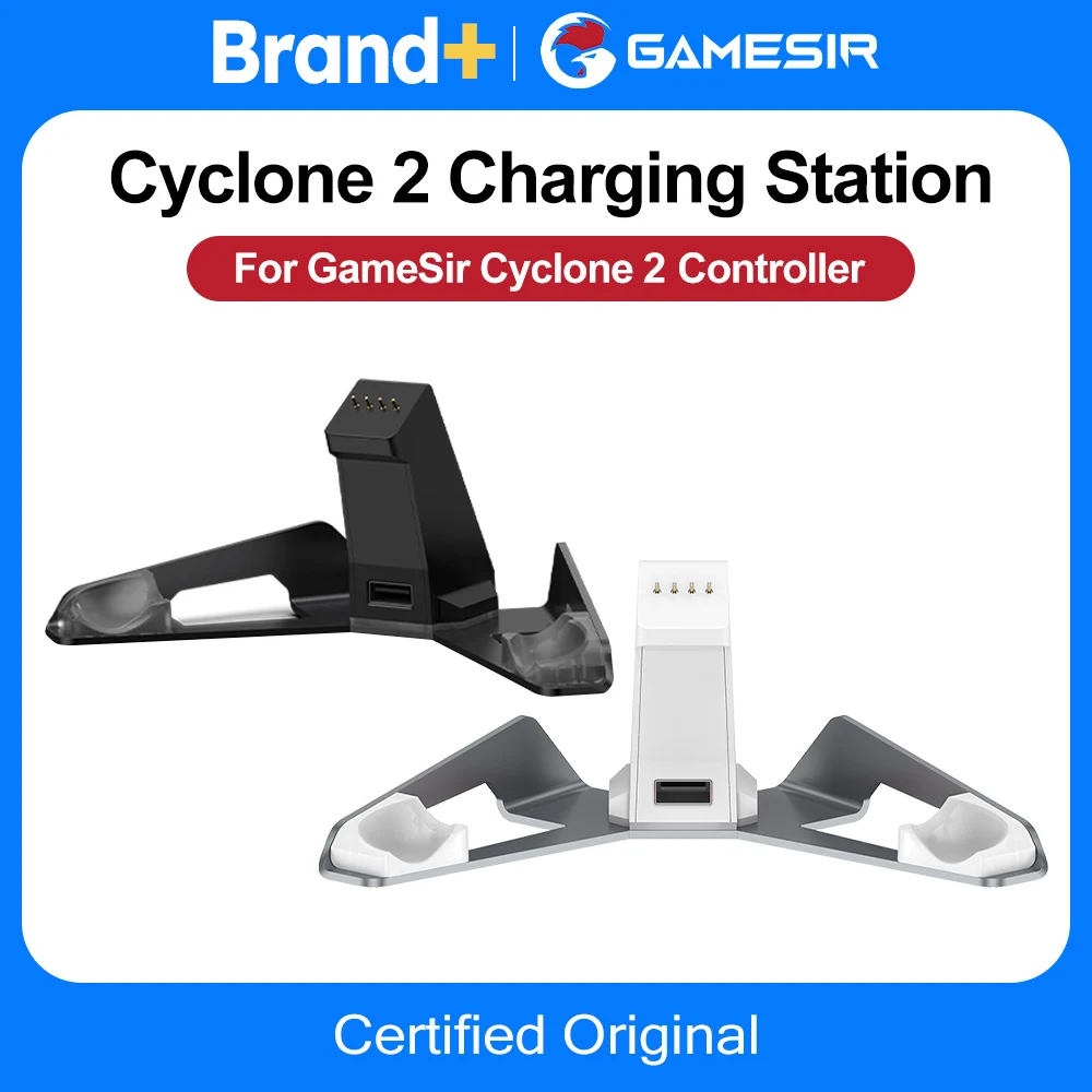Док-станция для зарядки GameSir Cyclone 2, оригинальный контроллер беспроводного переключателя, геймпад, зарядное устройство, аксессуары, алюминиевый сплав
Док-станция для зарядки GameSir Cyclone 2, оригинальный контроллер беспроводного переключателя, геймпад, зарядное устройство, аксессуары, алюминиевый сплав 