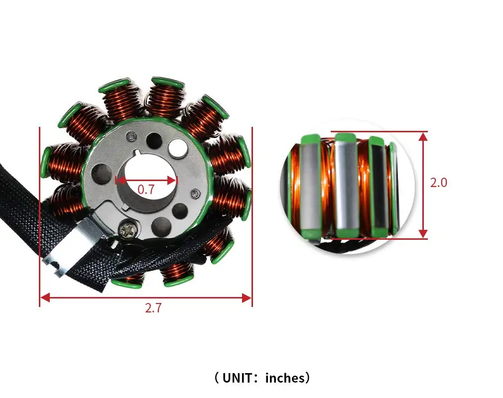 Статор 2D1-81410-00-00 2D1-81410-01-00 2D1-81410-10-00 совместимый с Yamaha YZF R1 2004 2005 2006 2007 2008
Статор 2D1-81410-00-00 2D1-81410-01-00 2D1-81410-10-00 совместимый с Yamaha YZF R1 2004 2005 2006 2007 2008