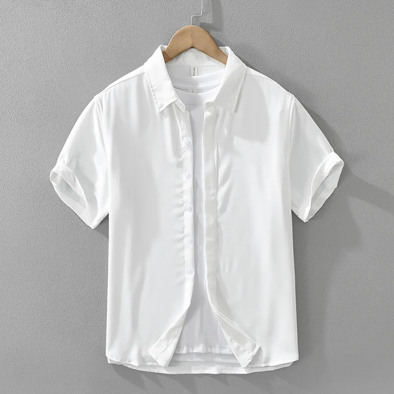 Summer Men's Japanese-style Draped Casual Shirt Comfortable Loose-Fitting Short-Sleeve Top Stylish Drip-dry Artsy Wear
Summer Men's Japanese-style Draped Casual Shirt Comfortable Loose-Fitting Short-Sleeve Top Stylish Drip-dry Artsy Wear