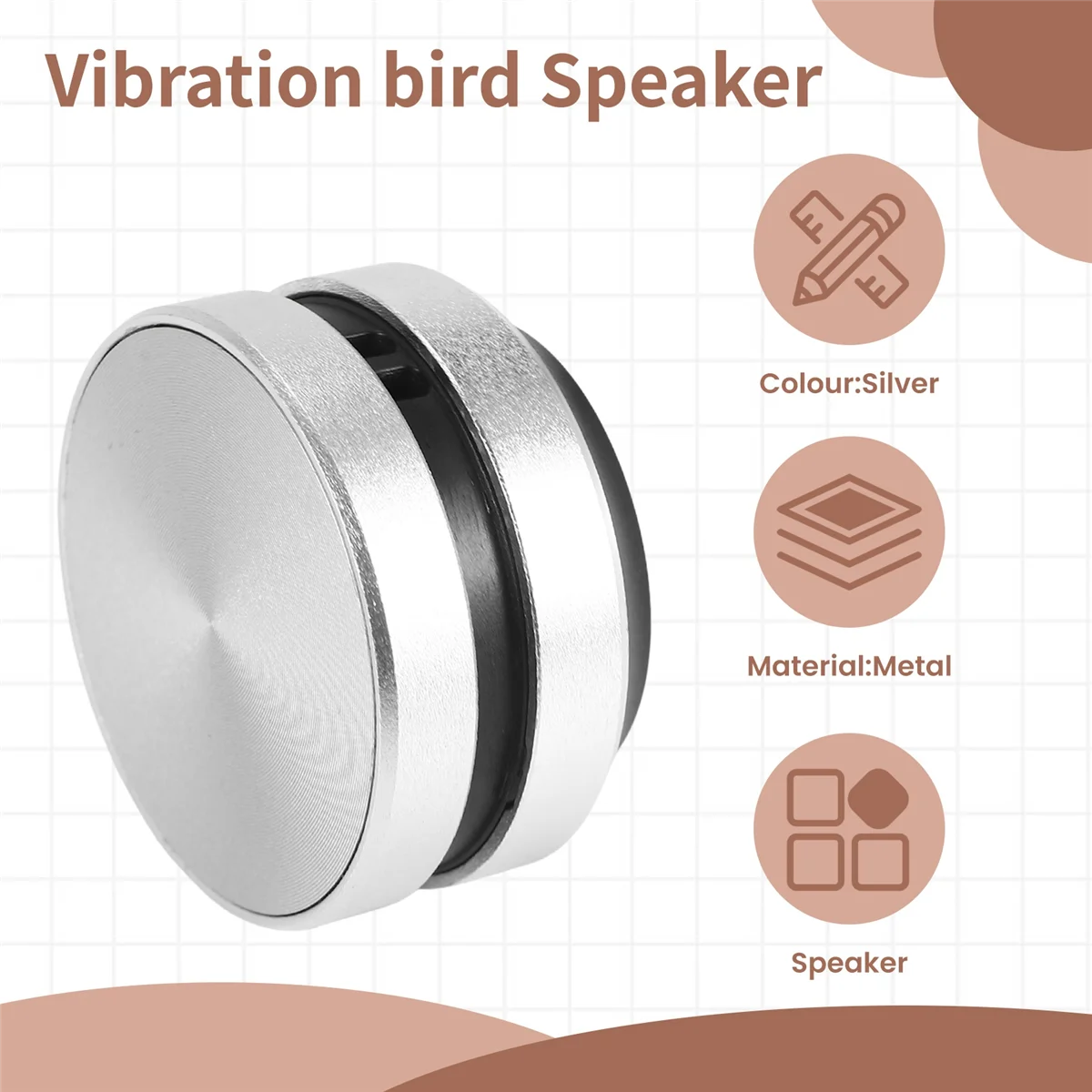 NEW Portable Mini Bluetooth Speaker Turns Anything Into A Speaker Wireless Bone Conduction Induction Vibration (Silver)
NEW Portable Mini Bluetooth Speaker Turns Anything Into A Speaker Wireless Bone Conduction Induction Vibration (Silver)