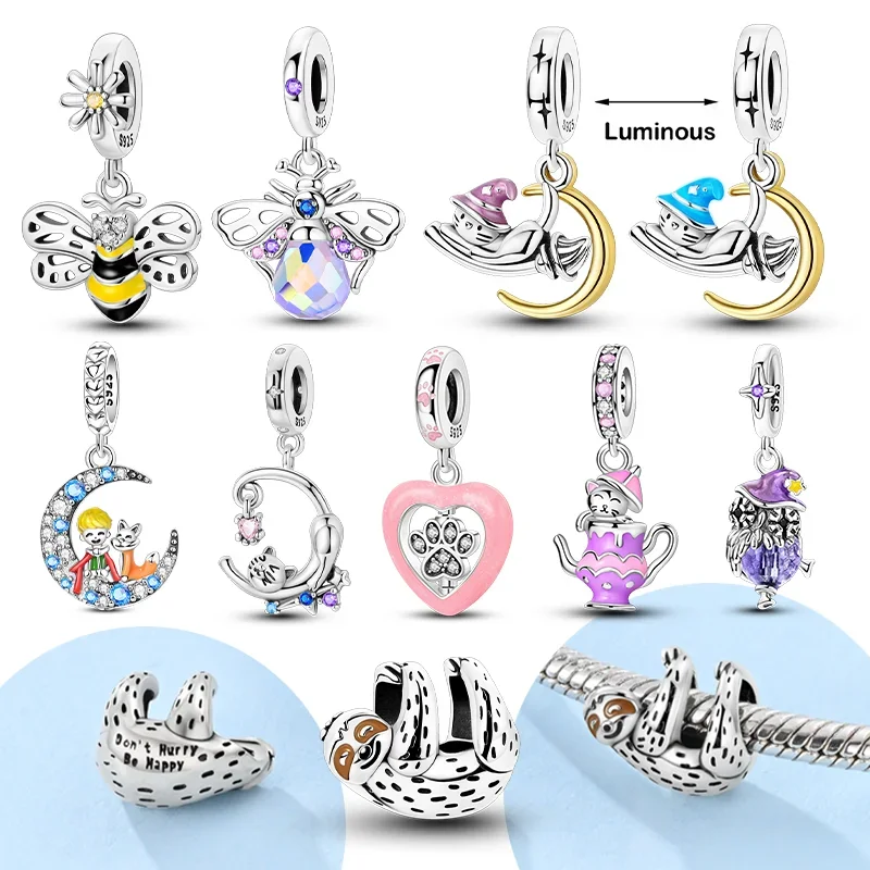 Silver S925 Original Charms Princekin & Fox Cute Dog Paw Print Animnals Charms Fits Bracelet for Women DIY Fine Jewelry Gifts
Silver S925 Original Charms Princekin & Fox Cute Dog Paw Print Animnals Charms Fits Bracelet for Women DIY Fine Jewelry Gifts