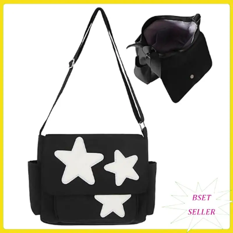 A010 Messenger Bag For Women Star Design Adjustable Cute Messenger Bag With Side Pockets Zippered Shoulder Bags
A010 Messenger Bag For Women Star Design Adjustable Cute Messenger Bag With Side Pockets Zippered Shoulder Bags