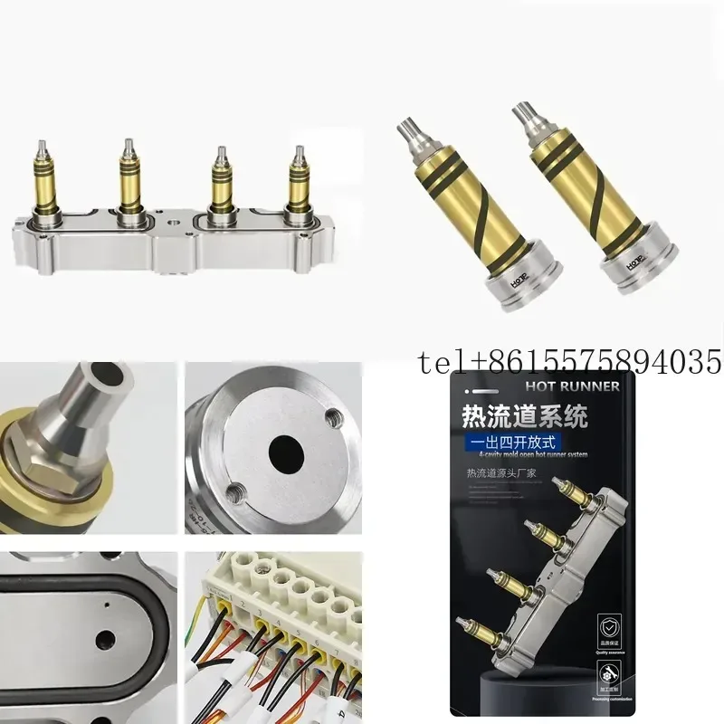 Hot Runner System with 4 Cavity Preform Mold and Runner Controller Runner Nozzle
Hot Runner System with 4 Cavity Preform Mold and Runner Controller Runner Nozzle