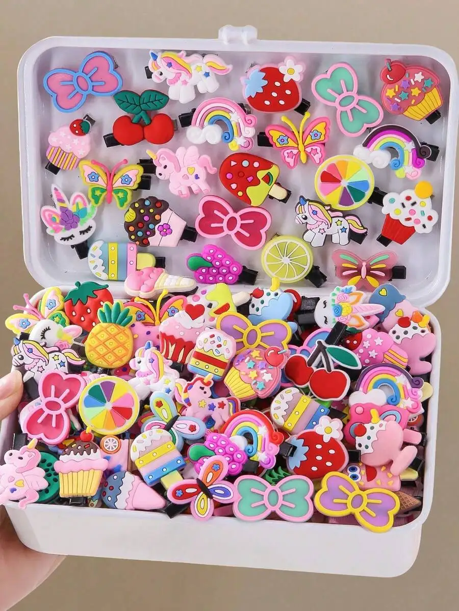 20pcs Set Adult Fashion Hair Clips With Cartoon Animal Butterfly Bow Rainbow Cupcake Designs
20pcs Set Adult Fashion Hair Clips With Cartoon Animal Butterfly Bow Rainbow Cupcake Designs