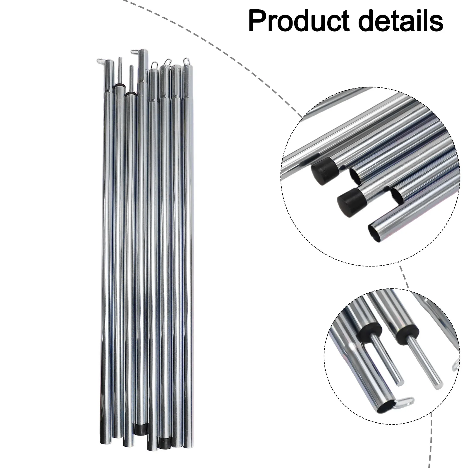 Rod Support Rod Canopy Tarp Poles Outdoor Tent Rods 2PCS Black Canopy Poles Canopy Support Rods Supports Practical
Rod Support Rod Canopy Tarp Poles Outdoor Tent Rods 2PCS Black Canopy Poles Canopy Support Rods Supports Practical