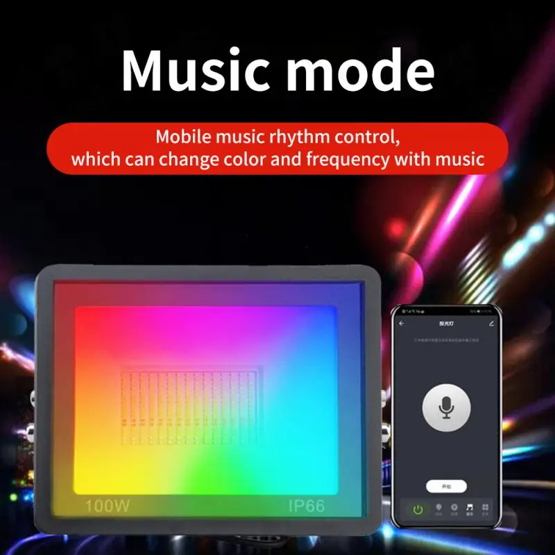 50W 100W Spotlight IP66 Smart Floodlights Led Garden Stage APP RGB Color Warm Cold White Light Alexa Home TUYA
50W 100W Spotlight IP66 Smart Floodlights Led Garden Stage APP RGB Color Warm Cold White Light Alexa Home TUYA