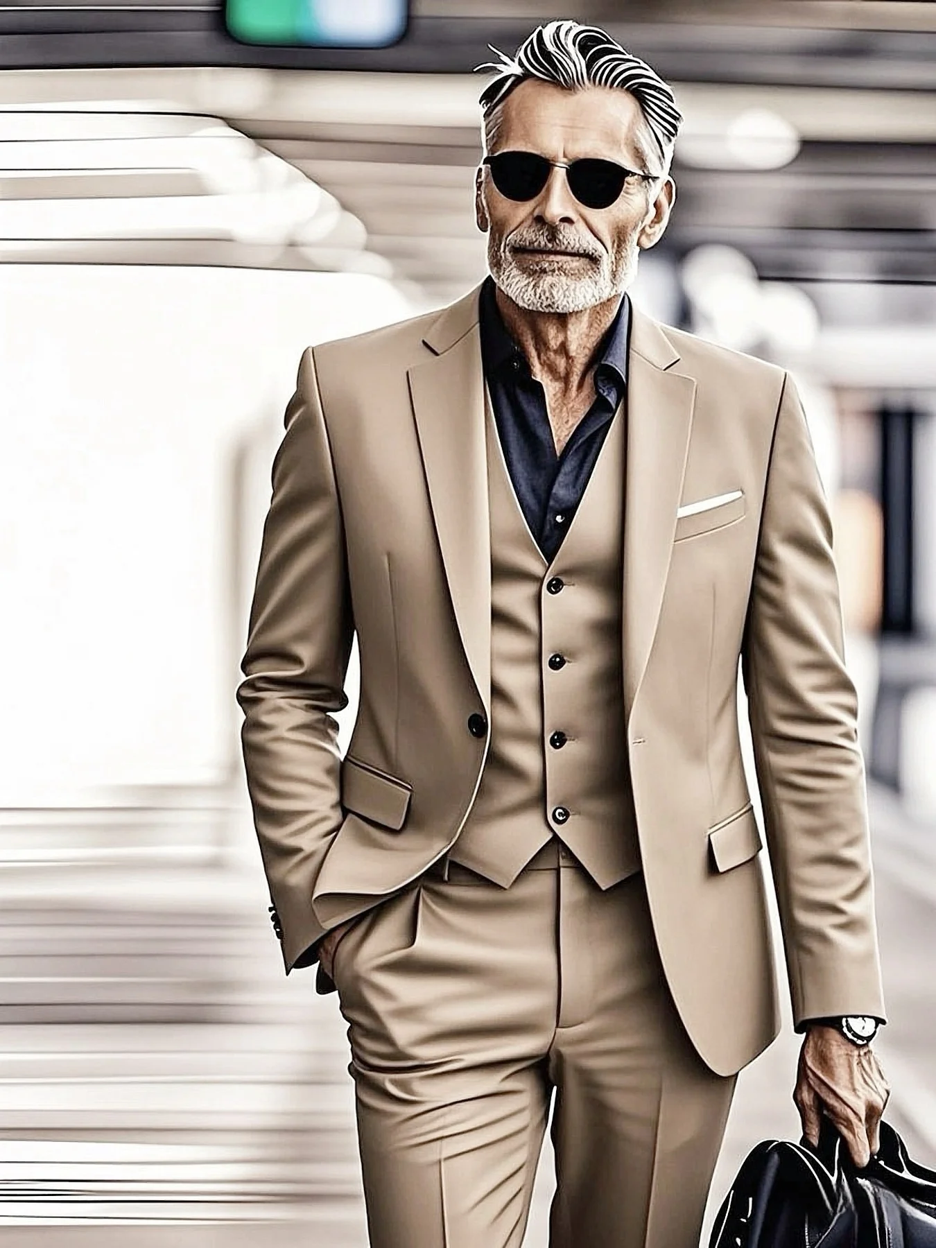 Men's Modern Cut Suit Single Breasted Solid Color 3-Piece Set
Men's Modern Cut Suit Single Breasted Solid Color 3-Piece Set