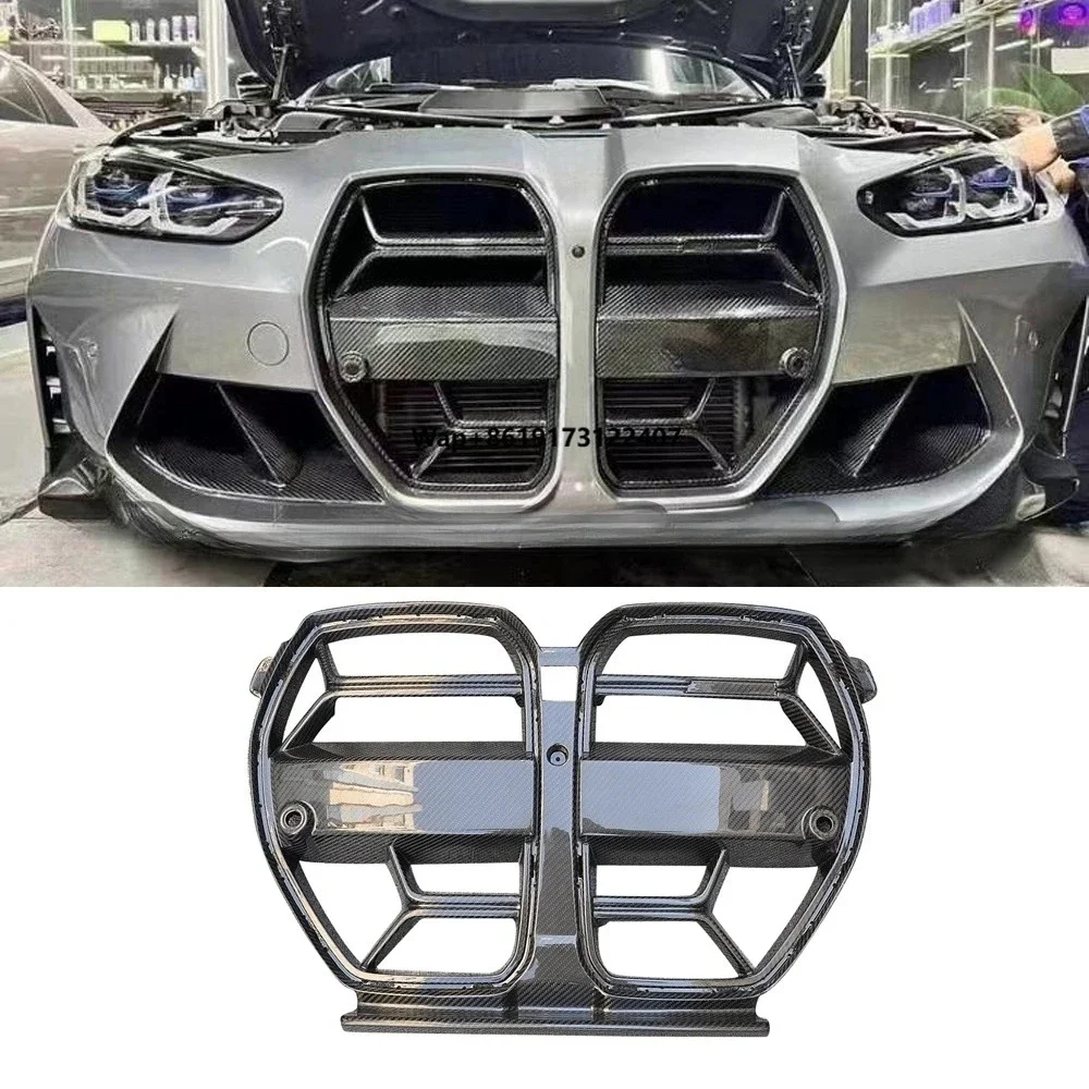 Dry Carbon Fiber CSL Style Front Grille Trim Strips Replacement Racing Grills for G80 G82 M3 M4 Auto Tuning Without ACC
Dry Carbon Fiber CSL Style Front Grille Trim Strips Replacement Racing Grills for G80 G82 M3 M4 Auto Tuning Without ACC