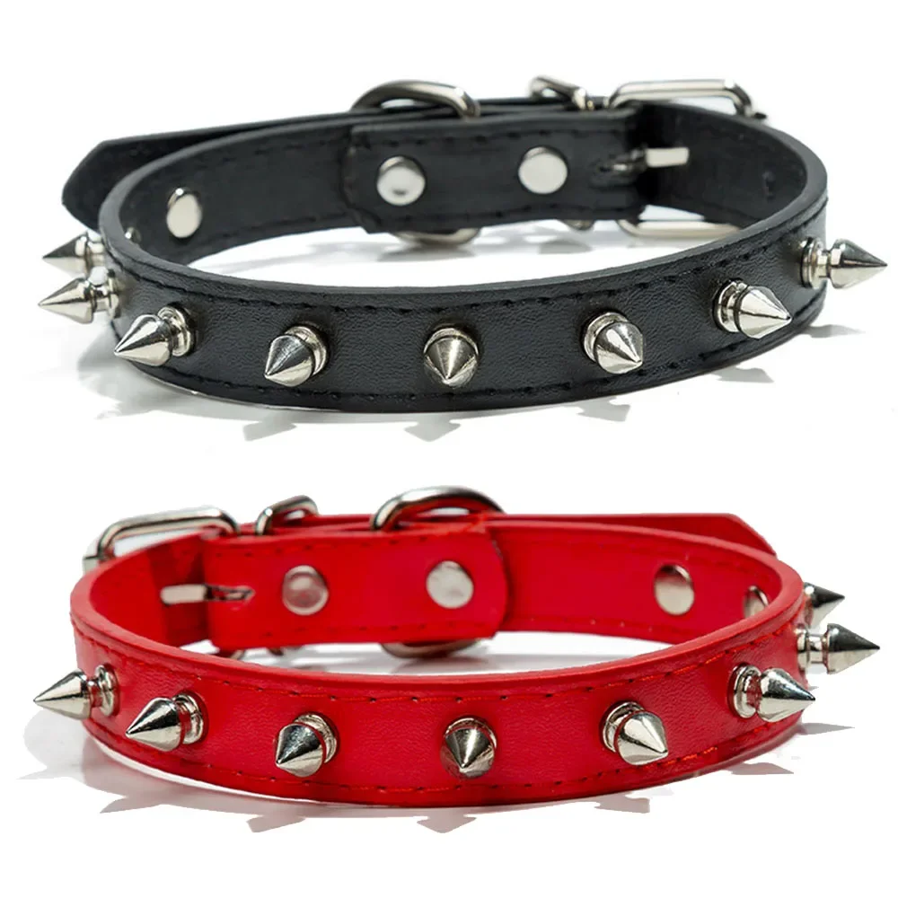 Small dog spike dog collar with a row of studded leather pet collars, small dog anti bite neck strap, adjustable cat collar
Small dog spike dog collar with a row of studded leather pet collars, small dog anti bite neck strap, adjustable cat collar