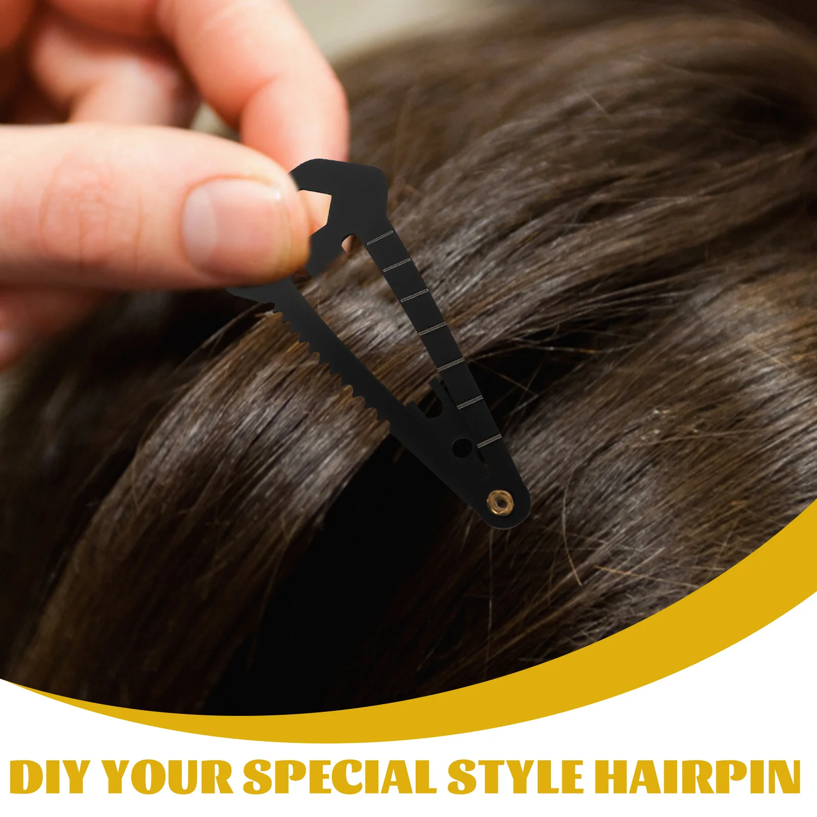 10Pcs Multifunction Hair Clips Stainless Steel Hairpins for Women DIY Barrettes Silver Black Travel Outdoor Emergency Tool
10Pcs Multifunction Hair Clips Stainless Steel Hairpins for Women DIY Barrettes Silver Black Travel Outdoor Emergency Tool