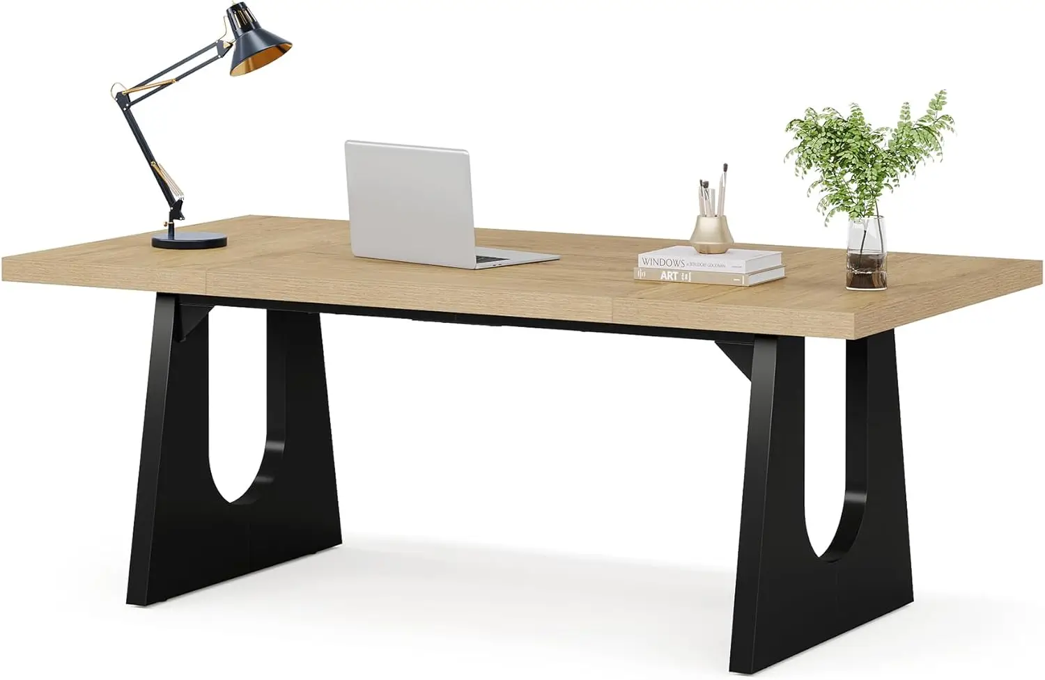 Tribesigns 70.86-Inch Executive Desk, Large Computer Office Desk with Double Wood Pedestal, Modern Simple Style Rectangle Writin
Tribesigns 70.86-Inch Executive Desk, Large Computer Office Desk with Double Wood Pedestal, Modern Simple Style Rectangle Writin