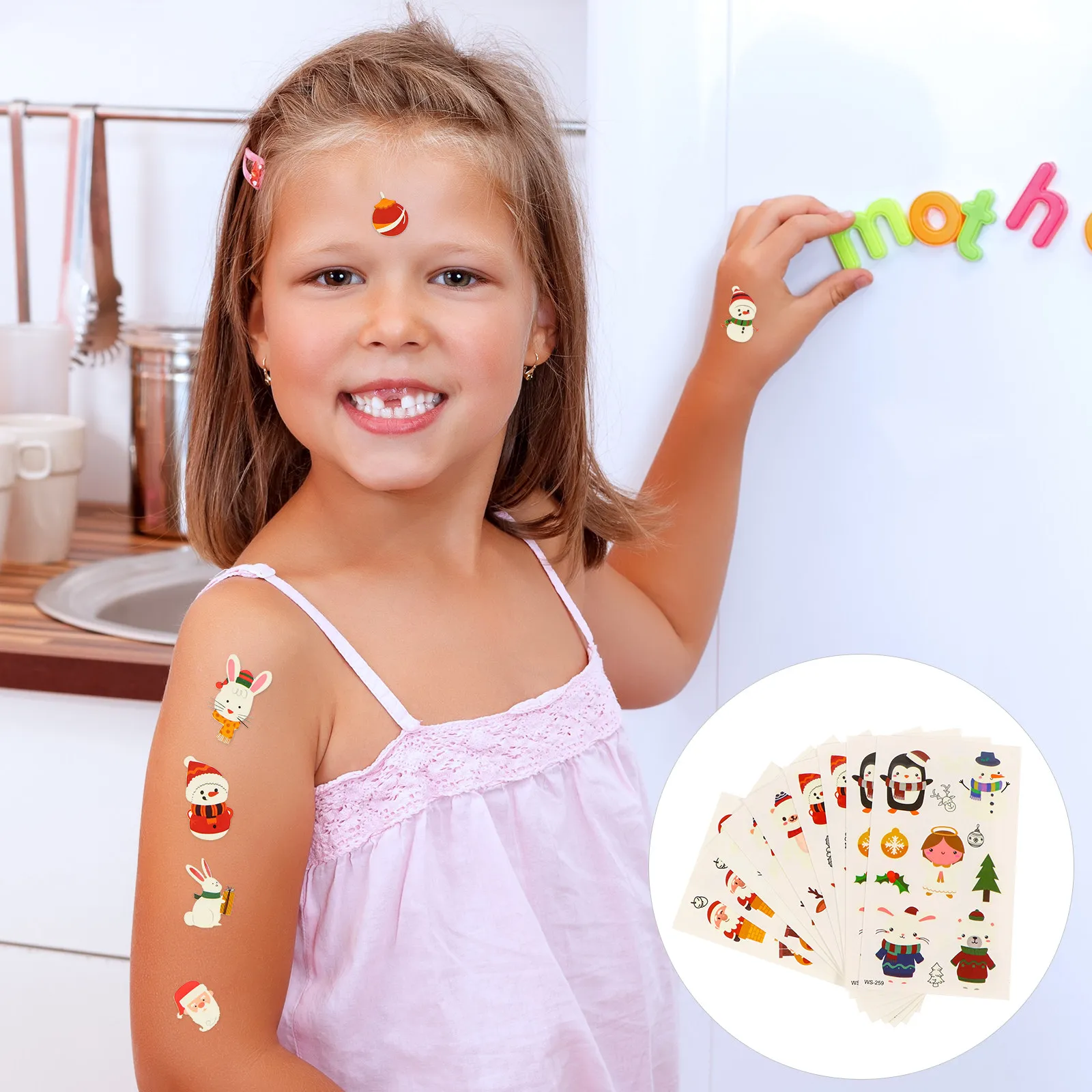 Christmas Luminous Decals 10 Sheets Night Glow Tattoos Body Stickers Kids Party Christmas Body Art Temporary Tattoos
Christmas Luminous Decals 10 Sheets Night Glow Tattoos Body Stickers Kids Party Christmas Body Art Temporary Tattoos