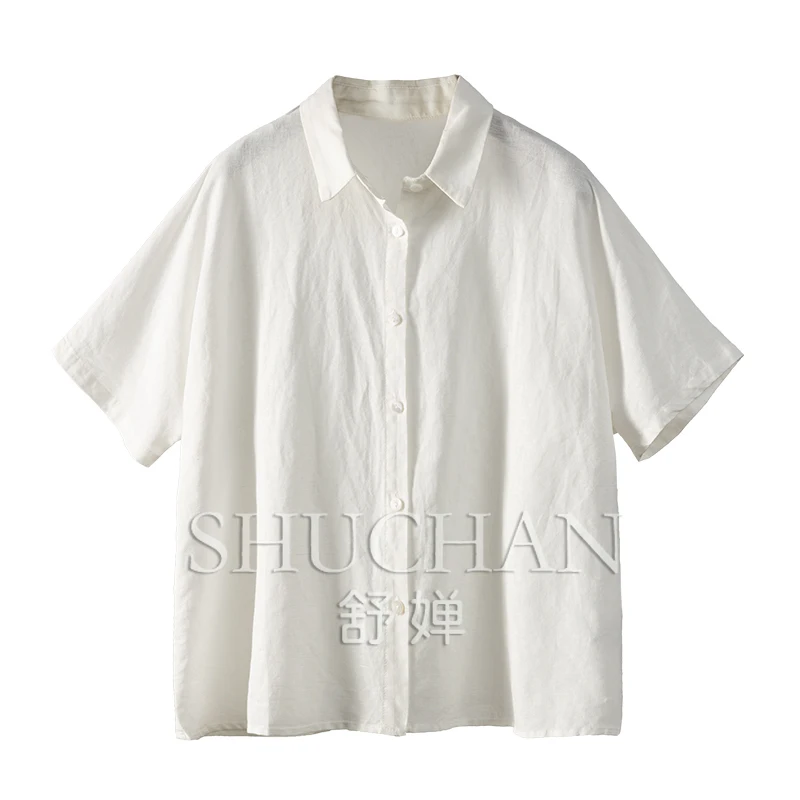 100% Flax White Shirts Feminino Loose Short Sleeve Summer Woman 2024 New Collection Womens Tops Linen
100% Flax White Shirts Feminino Loose Short Sleeve Summer Woman 2024 New Collection Womens Tops Linen