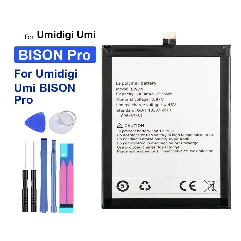 Высококачественная сменная батарея для мобильного телефона Umidigi Umi Bison Pro, стабильная, 5000 мАч
Высококачественная сменная батарея для мобильного телефона Umidigi Umi Bison Pro, стабильная, 5000 мАч