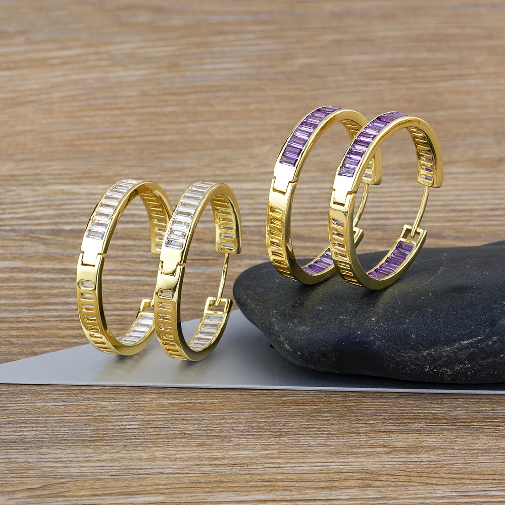 Nidin Fashion Classic Big Circle Hoop Earrings for Women 7 Colors Bohemia Vintage Shine Zircon Party Wedding Jewelry Gifts
Nidin Fashion Classic Big Circle Hoop Earrings for Women 7 Colors Bohemia Vintage Shine Zircon Party Wedding Jewelry Gifts