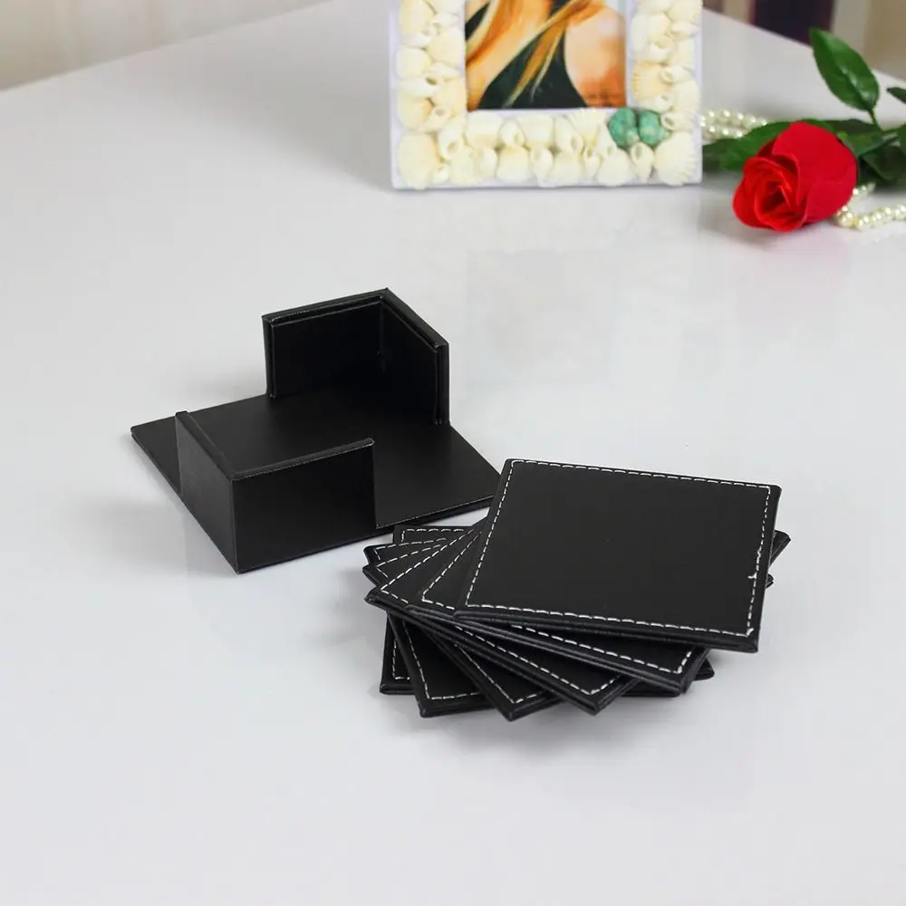 6Pcs Heat-resistant Leather Coaster Non-slip Business Round/Square Drink Mat Waterproof with Base Tableware Pads Party
6Pcs Heat-resistant Leather Coaster Non-slip Business Round/Square Drink Mat Waterproof with Base Tableware Pads Party