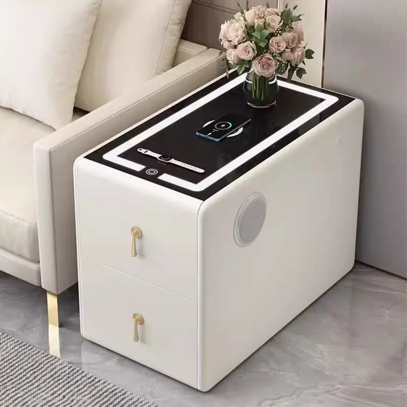 Simple modern sofa side cabinet Side cabinet Wireless charging Smart sofa side 
Simple modern sofa side cabinet Side cabinet Wireless charging Smart sofa side