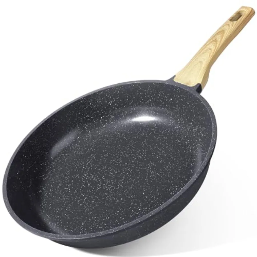 Non Stick - Nonstick Skillet Ceramic Coating, Non Toxic Fry Pans for Cooking, Omelette Pan with Stay Cool Handle, Induction Com
Non Stick - Nonstick Skillet Ceramic Coating, Non Toxic Fry Pans for Cooking, Omelette Pan with Stay Cool Handle, Induction Com