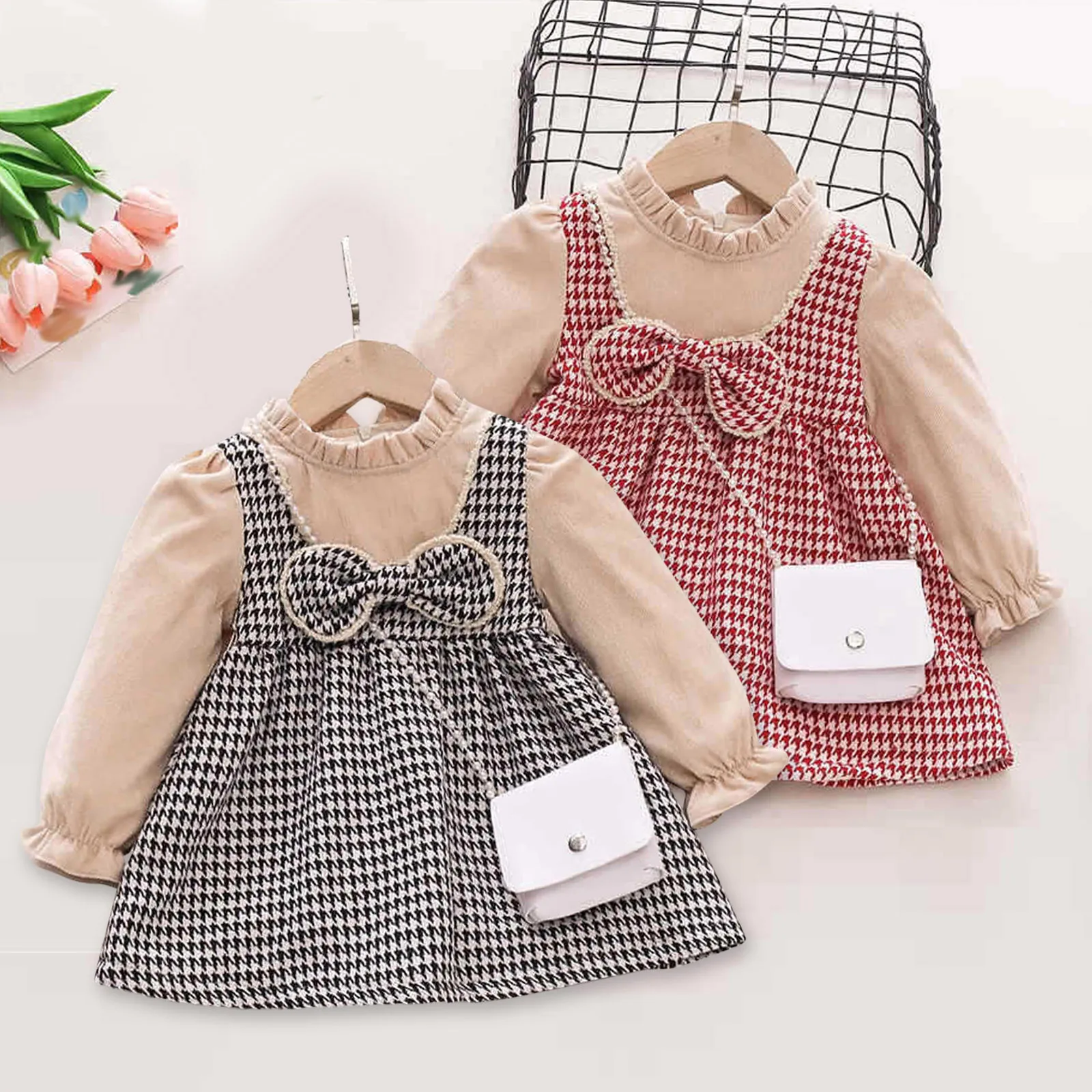 Toddler Girls Dress Birthday Party Costume Long Sleeve Dress Bowknot Plaid Ruffle Dress 1 2 3 Years Kids Girls Princess Dresses
Toddler Girls Dress Birthday Party Costume Long Sleeve Dress Bowknot Plaid Ruffle Dress 1 2 3 Years Kids Girls Princess Dresses