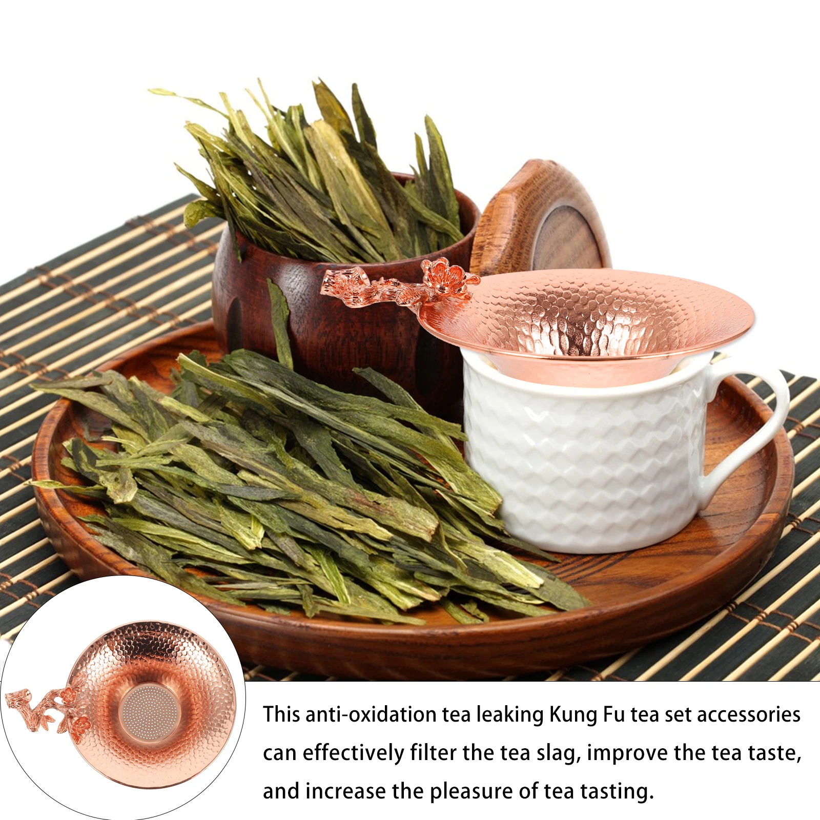1 pc Premium Copper Drainer Delicate Sifter Filter Heat Resistant Home Tea Funnel Kung Fu Tea Utensils Teaware Filter Accessory
1 pc Premium Copper Drainer Delicate Sifter Filter Heat Resistant Home Tea Funnel Kung Fu Tea Utensils Teaware Filter Accessory