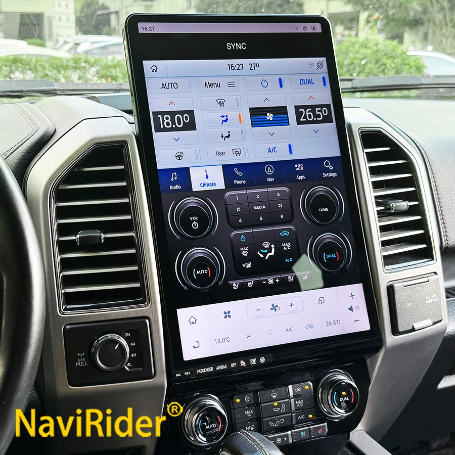 Автомагнитола с GPS-навигацией и CarPlay для Ford Expedition F150 2018-2021, 16,8-дюймовый HD-экран, мультимедийный видеоплеер
Автомагнитола с GPS-навигацией и CarPlay для Ford Expedition F150 2018-2021, 16,8-дюймовый HD-экран, мультимедийный видеоплеер