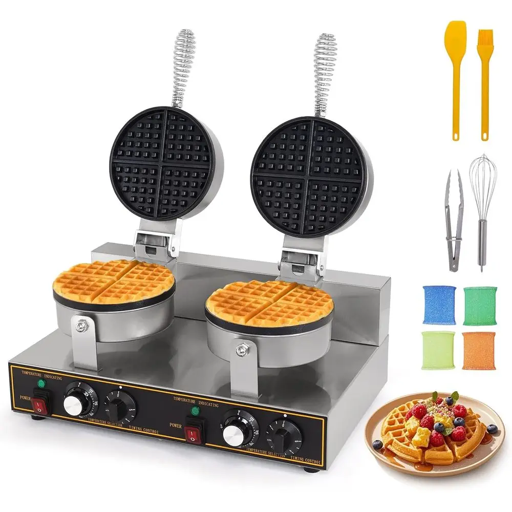 2400W Heavy-Duty Double Wale Iron for Non-stick Round Wale Wine Making - Ideal for Restaurants and Hotels
2400W Heavy-Duty Double Wale Iron for Non-stick Round Wale Wine Making - Ideal for Restaurants and Hotels