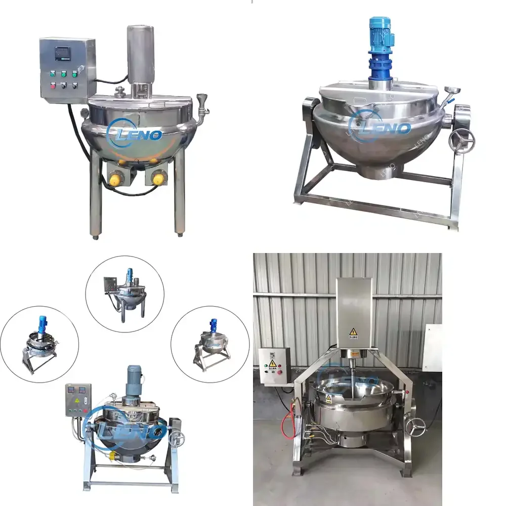 100L-1000L Fruit Jam Chili Sauces Jacketed Multi Cooker Stainless Steel Electric Kettle with Agitator with Mixer
100L-1000L Fruit Jam Chili Sauces Jacketed Multi Cooker Stainless Steel Electric Kettle with Agitator with Mixer