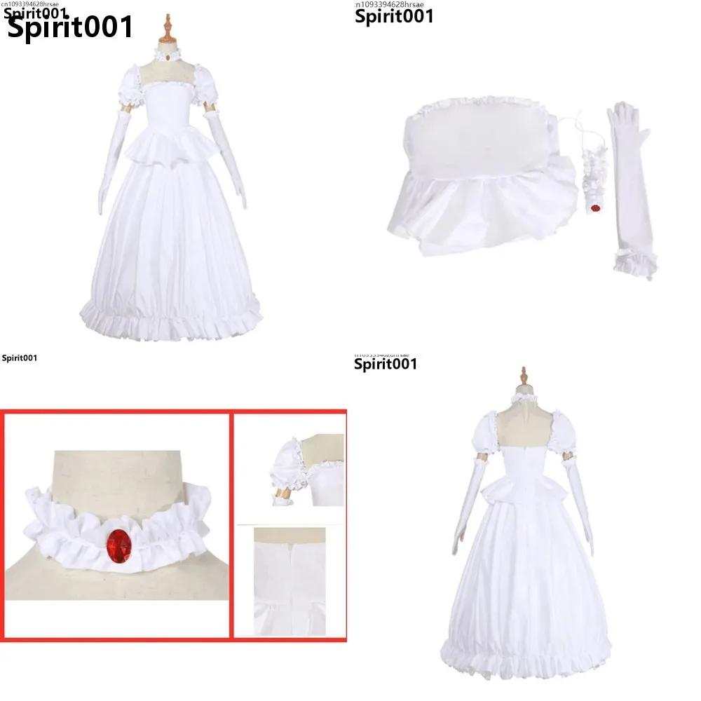 Princess Cosplay Anime Costume White Long Dress with Gloves Lolita Suit Halloween Carnival Party Uniform
Princess Cosplay Anime Costume White Long Dress with Gloves Lolita Suit Halloween Carnival Party Uniform