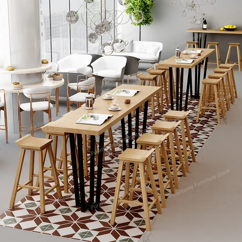 Modern Solid Wood High Console Bar Table - Minimalist Long Narrow Desk for Balcony and Commercial Use Bar Furniture
Modern Solid Wood High Console Bar Table - Minimalist Long Narrow Desk for Balcony and Commercial Use Bar Furniture