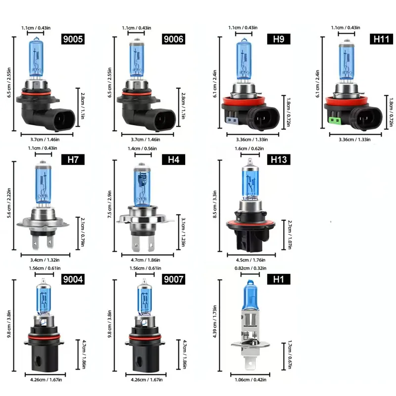 Car Halogen Bulb 12V 55W Super white 2 PCS H1 H3 H4 H7 H8 H11 9005 HB3 9006 HB4 9012 Car Headlight Fog Lamp
Car Halogen Bulb 12V 55W Super white 2 PCS H1 H3 H4 H7 H8 H11 9005 HB3 9006 HB4 9012 Car Headlight Fog Lamp
