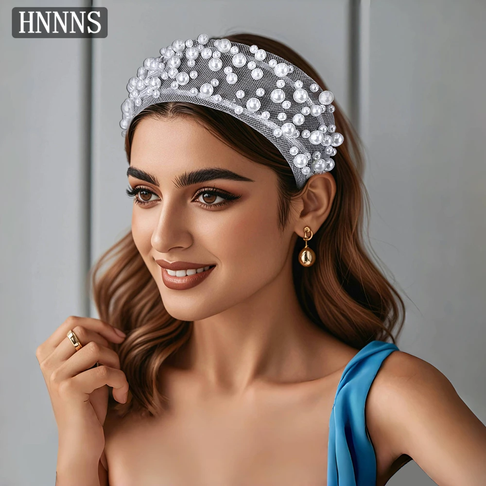 HNNNS Pearl Mesh Wide Headband White Elegant Hair Accessories Wedding Dress Headpiece Birthday Party Headdress As Gifts A296
HNNNS Pearl Mesh Wide Headband White Elegant Hair Accessories Wedding Dress Headpiece Birthday Party Headdress As Gifts A296
