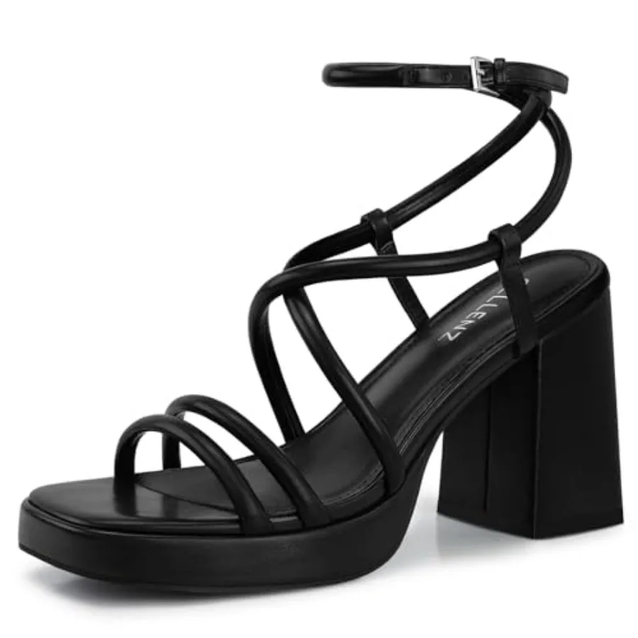 CELLENZ Women Chunky Platform Heels: 3.9 Inch High Heel Prom, Wedding, Party, Square Open Toe Heeled Sandals, Strappy Comfortab
CELLENZ Women Chunky Platform Heels: 3.9 Inch High Heel Prom, Wedding, Party, Square Open Toe Heeled Sandals, Strappy Comfortab