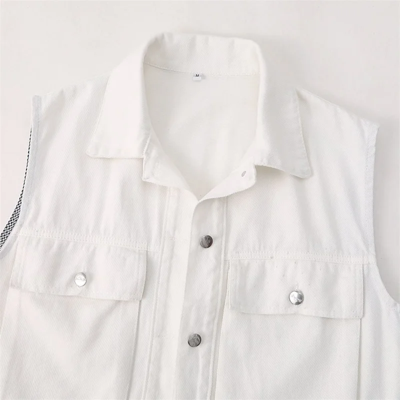 Women's Denim Vest Spring Autumn White Cowboy Vest Versatile Slim 2026 New Trendy Sleeveless Jeans Jacket Tank Top Female
Women's Denim Vest Spring Autumn White Cowboy Vest Versatile Slim 2026 New Trendy Sleeveless Jeans Jacket Tank Top Female