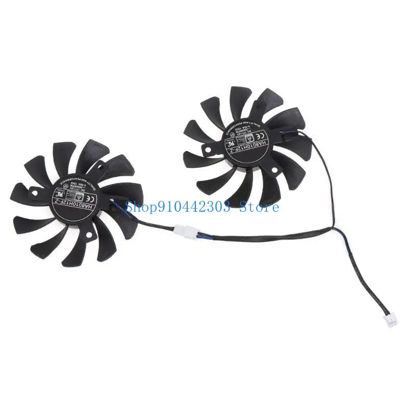 652F 2PCS 75MM Graphics Card Cooling Fan HA8010H12F-Z 2Pin 12V Cooler for GTX1650
652F 2PCS 75MM Graphics Card Cooling Fan HA8010H12F-Z 2Pin 12V Cooler for GTX1650