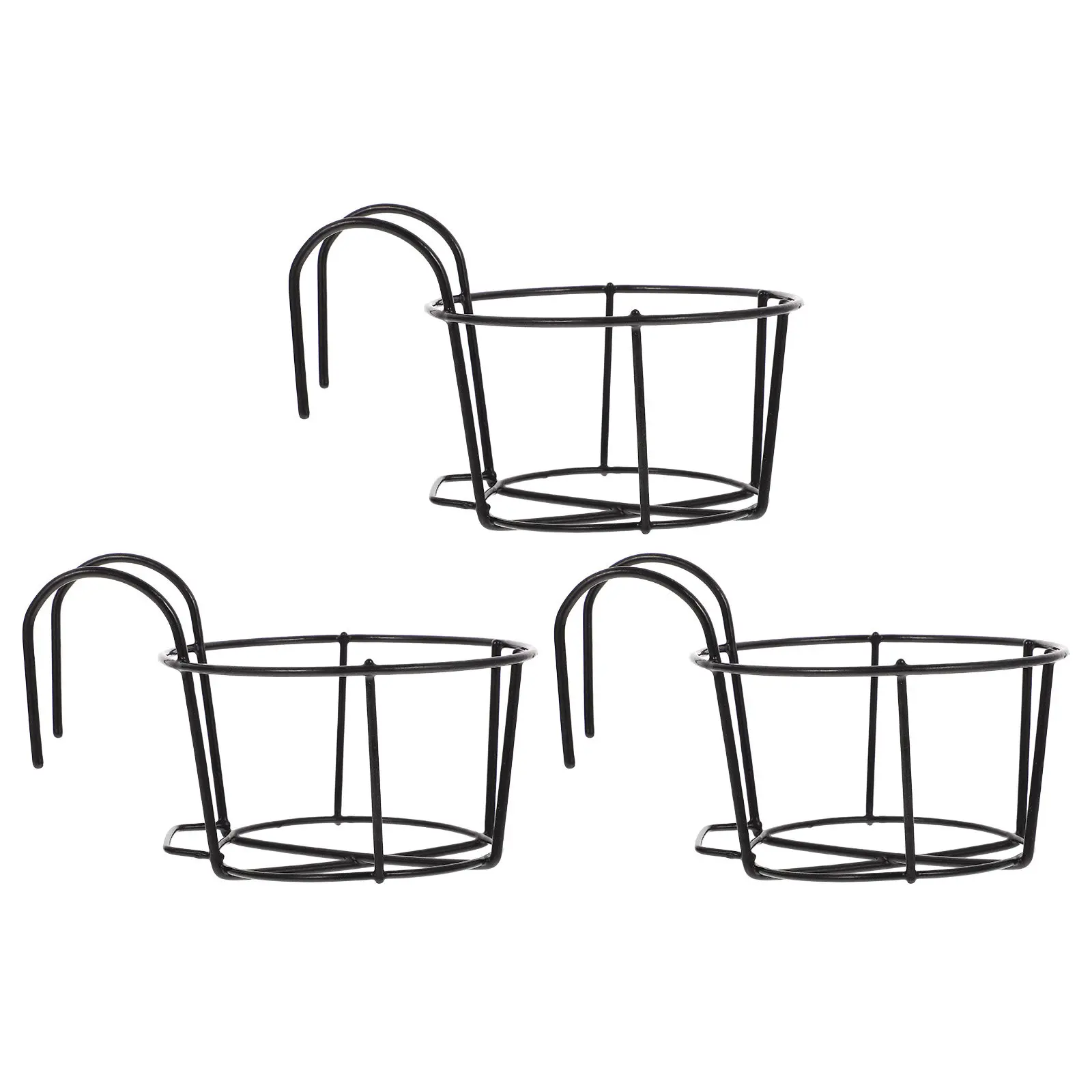 Набор из 3 круглых подставок для цветов: элегантные подвесные корзины для растений на балконные перила, с защитой пола, легким поливом и удобной демонстрацией
Набор из 3 круглых подставок для цветов: элегантные подвесные корзины для растений на балконные перила, с защитой пола, легким поливом и удобной демонстрацией