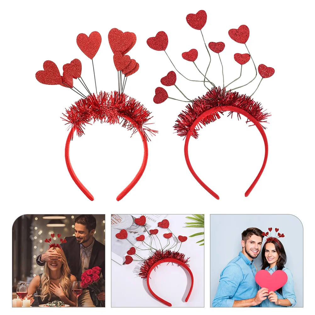 2 Pcs Heart Shaped Headb Lightweight Wedding Valentines Party Headwear Women Boppers Photo Prop Hair Accessories
2 Pcs Heart Shaped Headb Lightweight Wedding Valentines Party Headwear Women Boppers Photo Prop Hair Accessories