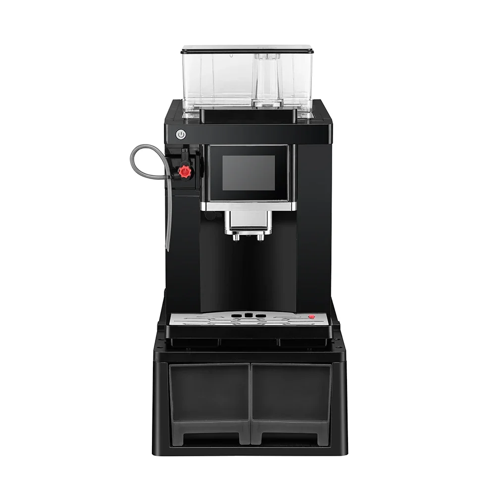 -Коммерческое использование, 4-язычная фабрика, сенсорный экран, латте, капучино, эспрессо, горячая вода, полностью автоматическая кофемашина
-Коммерческое использование, 4-язычная фабрика, сенсорный экран, латте, капучино, эспрессо, горячая вода, полностью автоматическая кофемашина