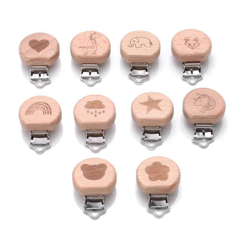 10Pcs Baby Beech Wood Pacifier Clips Wooden Pattern Teether Dummy Clip For DIY Baby Pacifier Chain Holder Accessory Nursing Toy
10Pcs Baby Beech Wood Pacifier Clips Wooden Pattern Teether Dummy Clip For DIY Baby Pacifier Chain Holder Accessory Nursing Toy
