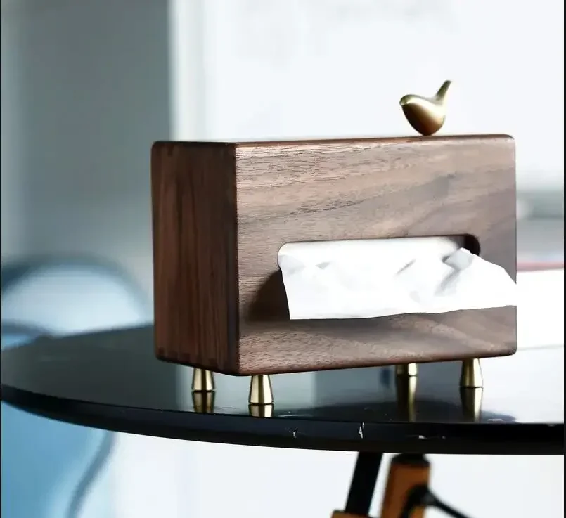 Retro Black Walnut Brass Foot Tissue Box Luxury Living Room Coffee Table Decor Rectangular Tissue Box Pumping Paper Tissue Tube
Retro Black Walnut Brass Foot Tissue Box Luxury Living Room Coffee Table Decor Rectangular Tissue Box Pumping Paper Tissue Tube