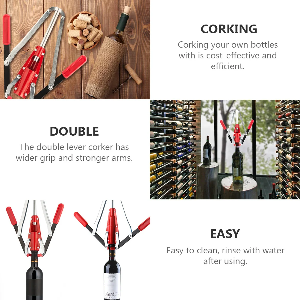 1Pcs Double Lever Corker Metal Handled Wine Bottle Corking Tool for Homebrew Wine Making Corker Corking Tool
1Pcs Double Lever Corker Metal Handled Wine Bottle Corking Tool for Homebrew Wine Making Corker Corking Tool