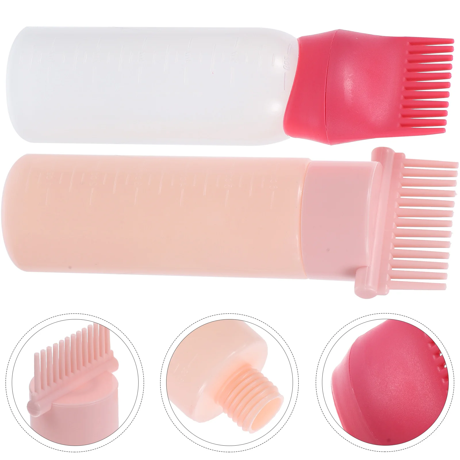 2pcs 120ml Pink Hair Oil Applicator Set Root Comb Bottle Ergonomic Design Massage Scalp Travel Use Hair Care Styling Oil Bottles
2pcs 120ml Pink Hair Oil Applicator Set Root Comb Bottle Ergonomic Design Massage Scalp Travel Use Hair Care Styling Oil Bottles
